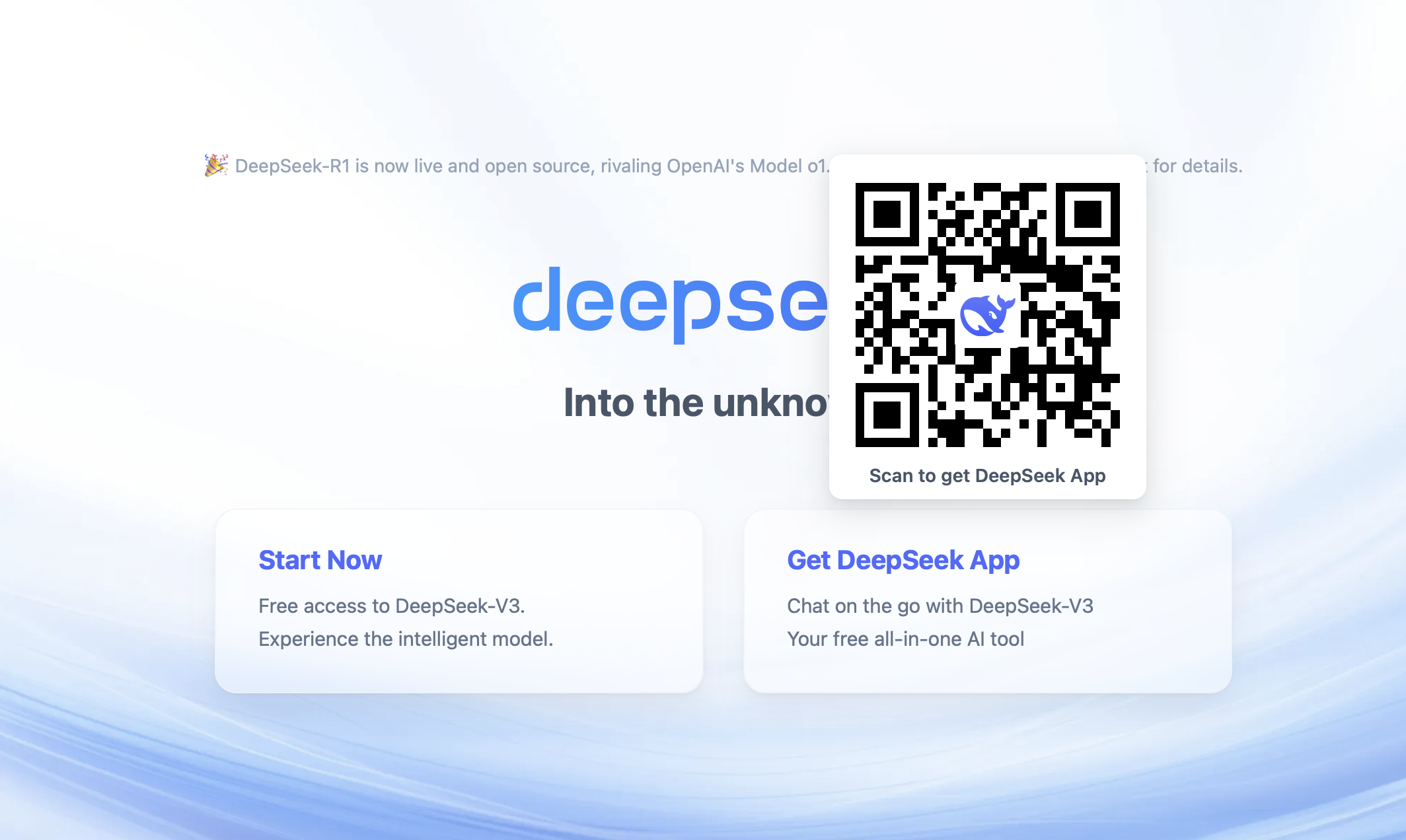 DeepSeek plataform